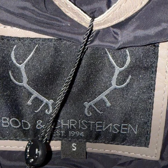 Bod & Christensen Women's Leather Puffer Jacket Quilted Size Small New with Tag - Picture 7 of 9